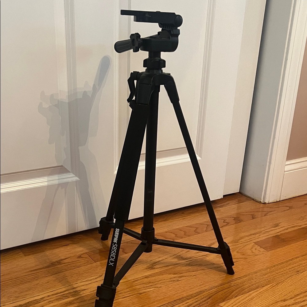 Sleek Black Tripod for Cameras